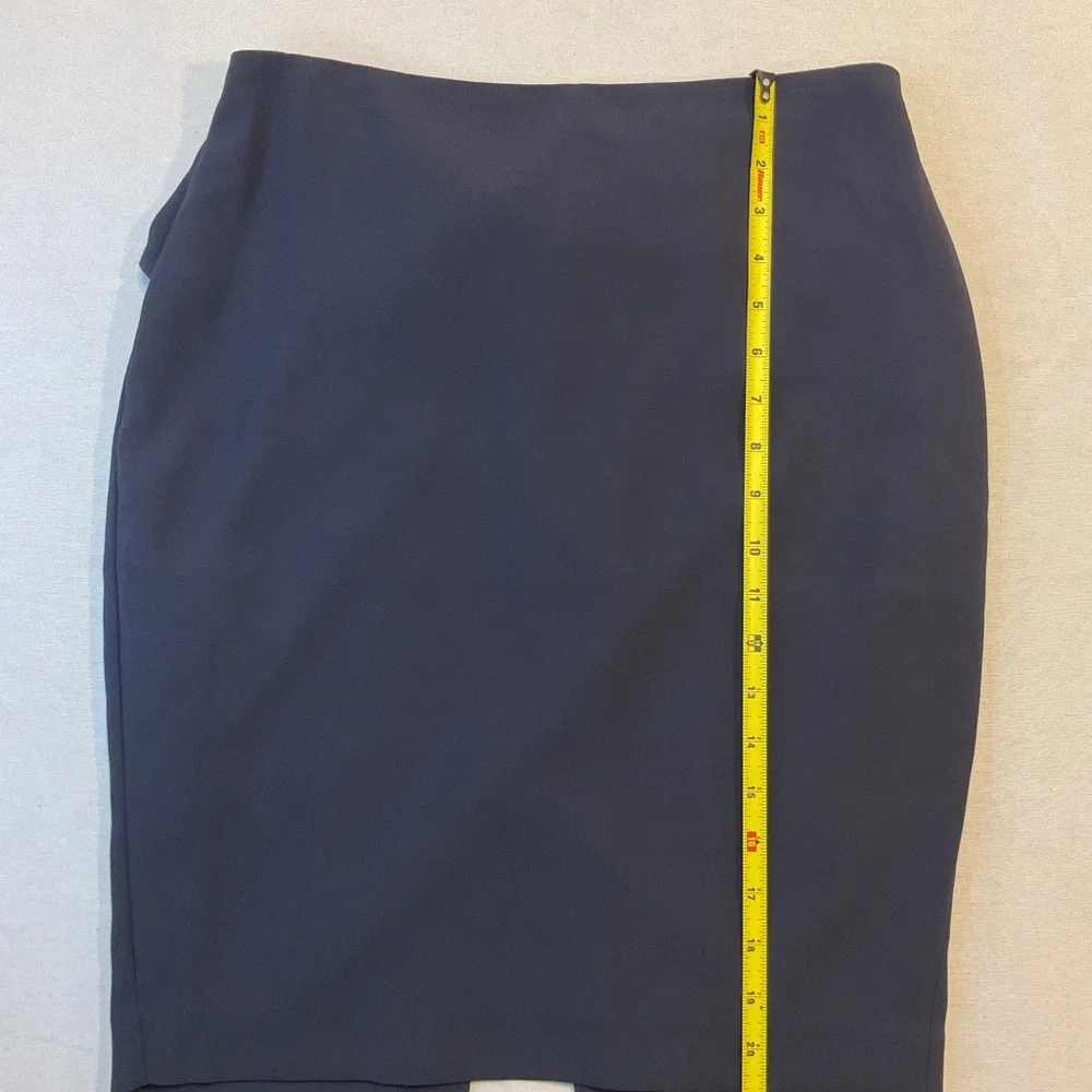 Express Women's Navy Blue Pencil Straight Skirt w/Bow &‎ Zipper on Back
